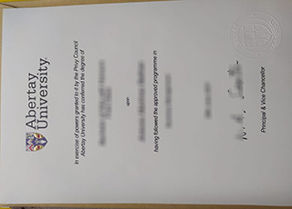 Abertay University diploma