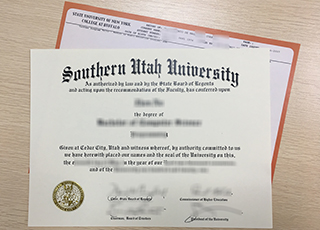 Southern Utah University degree and transcript