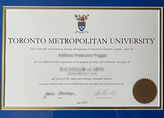 Toronto Metropolitan University diploma