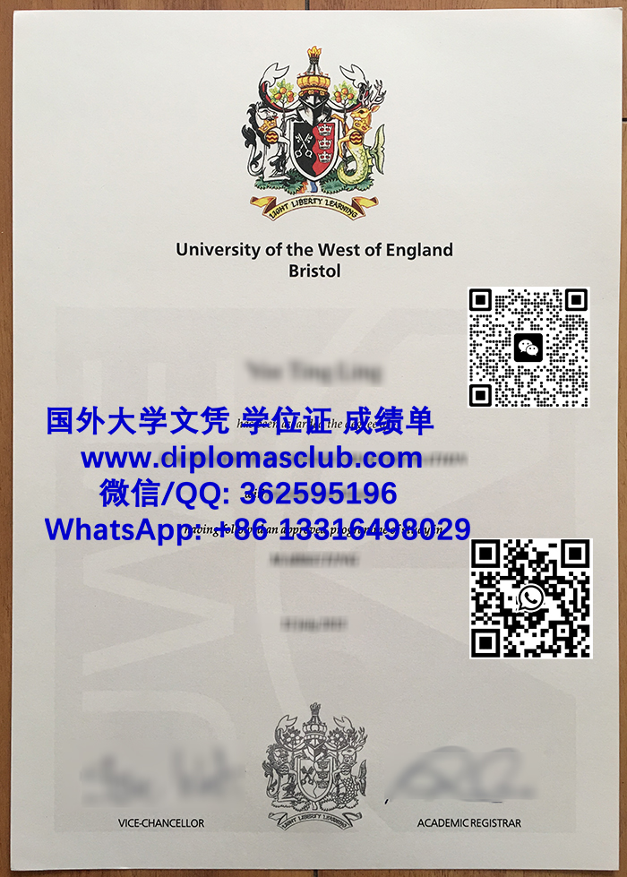 University of the West of England diploma