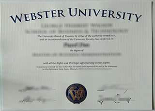 Webster University diploma