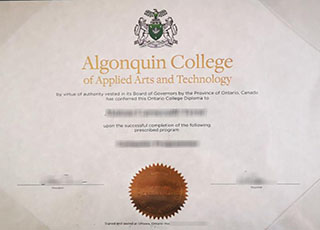 Algonquin College diploma