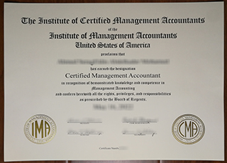 CMA certificate