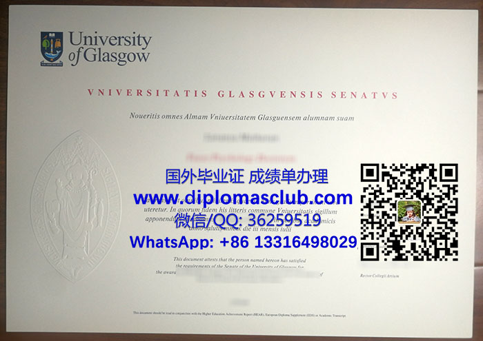 University of Glasgow degree