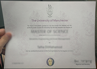 University of Manchester diploma