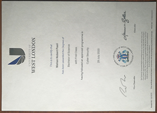 University of West London diploma