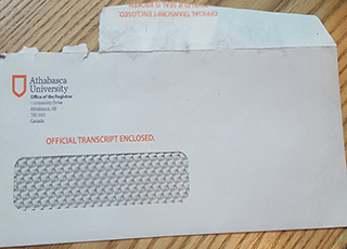 Athabasca University transcript envelope