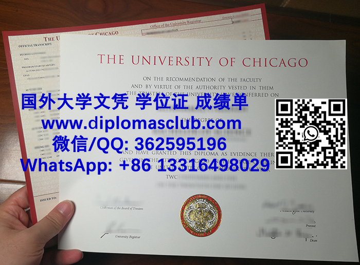 University of Chicago diploma and transcript