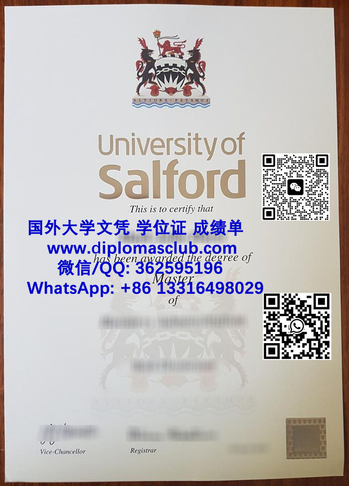 University of Salford degree