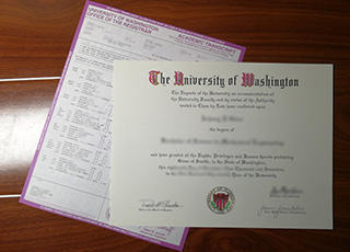 University of Washington degree and transcript