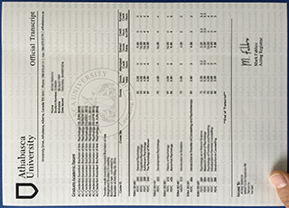 Athabasca University transcript