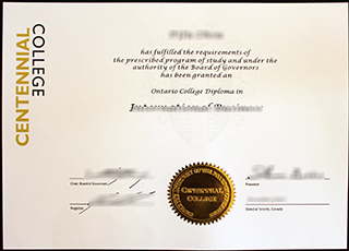 Centennial College diploma