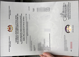 Sijil Pelajaran Malaysia certificate