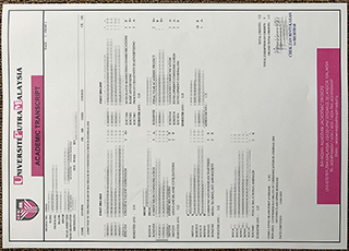 Universiti Putra Malaysia transcript