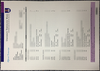 Universiti Teknologi MARA transcript