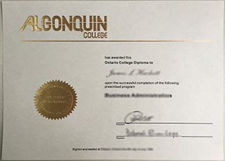 Algonquin College diploma