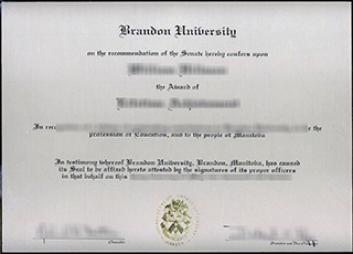 Brandon University diploma