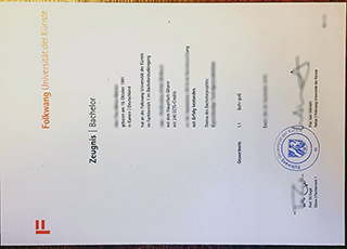 Folkwang Universität der Künste diploma