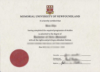 Memorial University of Newfoundland diploma