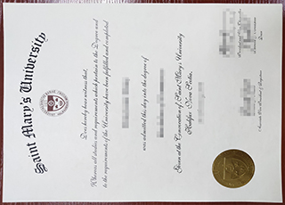 Saint Mary's University diploma