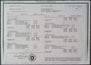 University of Saskatchewan transcript