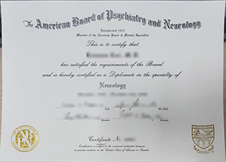 ABPN certificate