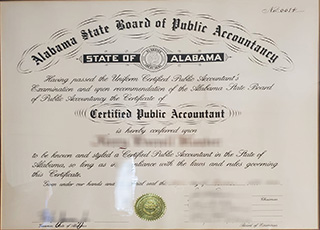 Alabama CPA certificate