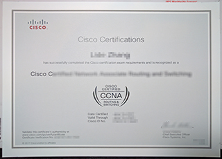 Cisso CCNA certificate