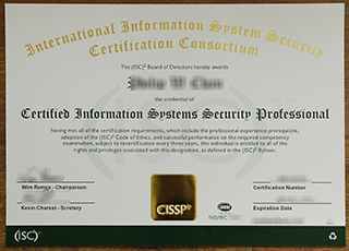 CISSP certificate