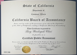 California CPA certificate