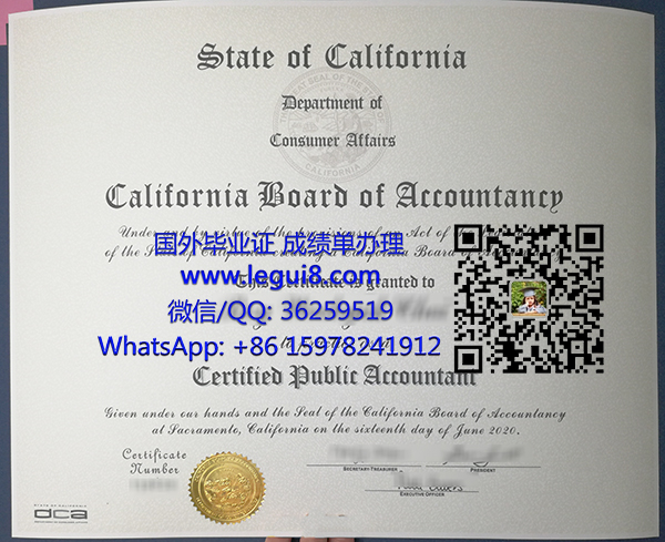 California CPA certificate