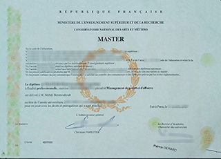 Conservatoire National des Arts et Metiers diploma