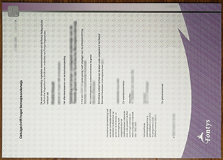 Fontys University of Applied Sciences diploma