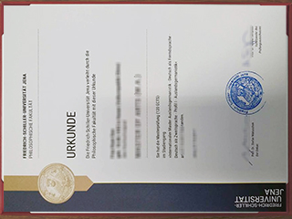 Friedrich Schiller University Jena diploma