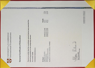 Cambridge GCE certificate