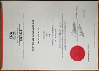 Hong Kong CPA certificate