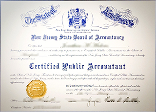 New Jersey CPA certificate