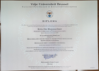 Vrije Universiteit Brussel diploma