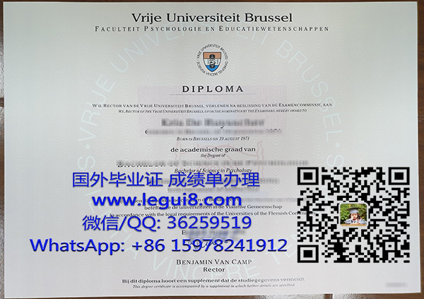 Vrije Universiteit Brussel diploma