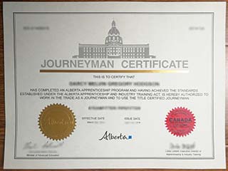 Alberta Journeyman Certificate