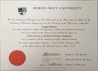 Heriot-Watt University degree