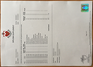 Middlesex University transcript