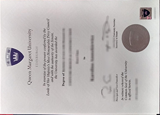 Queen Margaret University diploma