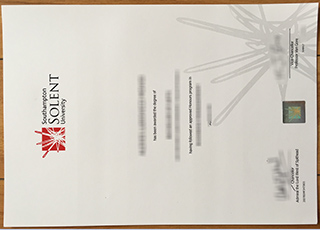 Solent University degree