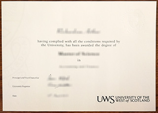 University of the West of Scotland degree