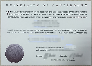 University of Canterbury degree