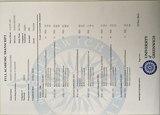 University of Greenwich transcript