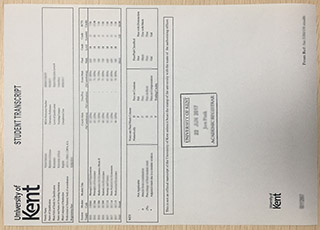 University of Kent transcript