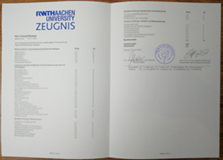 RWTH Aachen University transcript