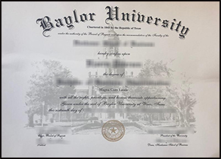 Baylor University diploma